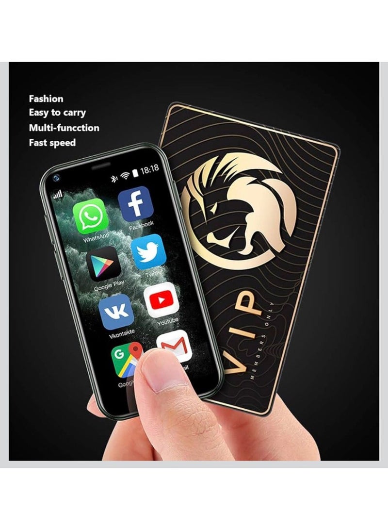 JOROBO i16 Mini Mobile Phone Android Quad Core Mobile Mini Smartphone Ultra Small Pocket Student Children Men and Women -Black - Image 3